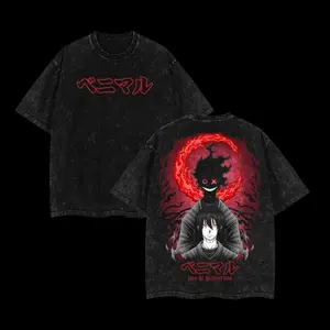 Benimaru Shinmon Graphic Tee – Fire Force SS3 Oversized Anime Shirt, Vintage Wash, Anime Unisex Streetwear, Men Gift, Casual Fit, 100% Premium Cotton Clothes Menswear