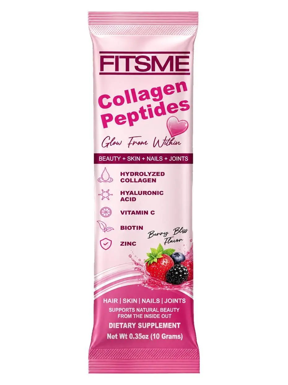 Fitsme Collagen Peptides Glow from within 14 Sachets Berry Bliss