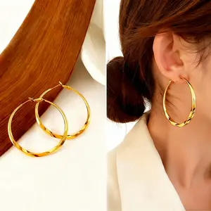 daith earring Vintage-Inspired Large Hollow Round Hoop Earrings for Women - Freshwater Pearl, Perfect for Casual Attire & Gifting