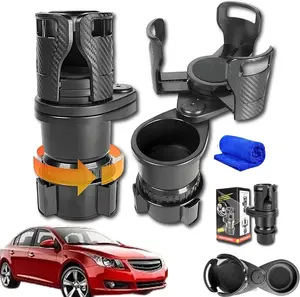 2026 Upgrade All Purpose No-Slip Car Cup Holder, Expandable Large Cups Holders Adapter for All Cars with Adjustable Base, Fits Large Bottles, Drinks Mugs organizer