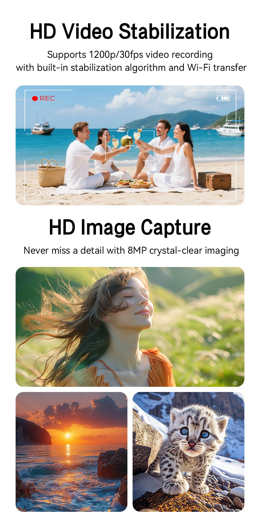 NEW Smart AI Glasses with 8MP Camera Video Recording Chatgpt 100+ Languages Real-Time Translation Bluetooth Call Music Play Replaceable Lenses Earphones for Travel Outdoor Adventures Cycling Wearable Devices