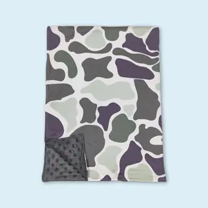 Camouflage hunting season baby kids blankets