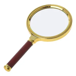 10X Handheld Magnifying Glass – 60mm/70mm/80mm Retro Handle Magnifier Eye Loupe
