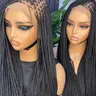 full lace braided wigs for women 40 inches