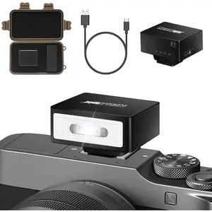F1  Flash Camera Flash Speedlite for Ricoh (GR3/GR3X,etc.) //Fuji,Digital Film Cameras,Mini hot Shoe Flash for DSLR Camera(Not Compatible for  ZV-1F.