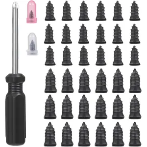 Tire Repair Rubber Studs, Vacuum Tire Repair Kit Spiral Rubber Studs, Tire Screw Plugs Quick Repair Tool, Motorcycle, Truck, Tractor Tire Flat Tire Repair Tire Repair StudsABDarrellBailey1