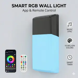 Smart RGB Outdoor Wall Lights - 16M Colors - Transform Your Backyard into a Party Zone!