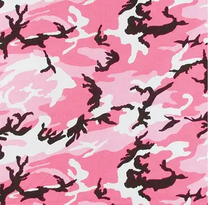 Pink Camouflage - Tactical Bandana, 100% Cotton, 22" x 22"