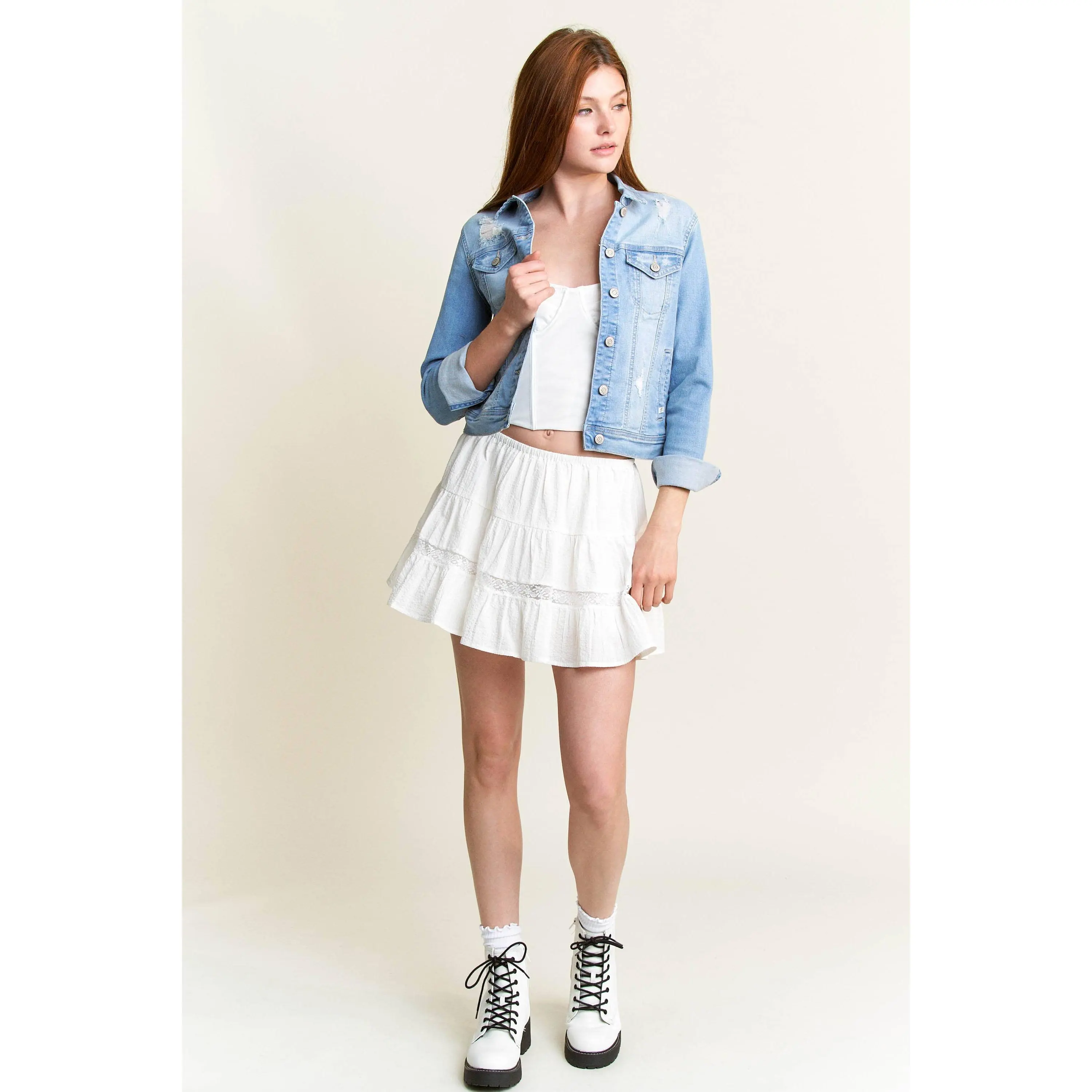 Classic Distressed Denim Jacket