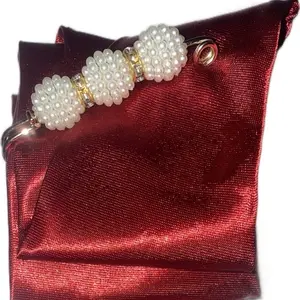 Beaded Blood Red Necktie