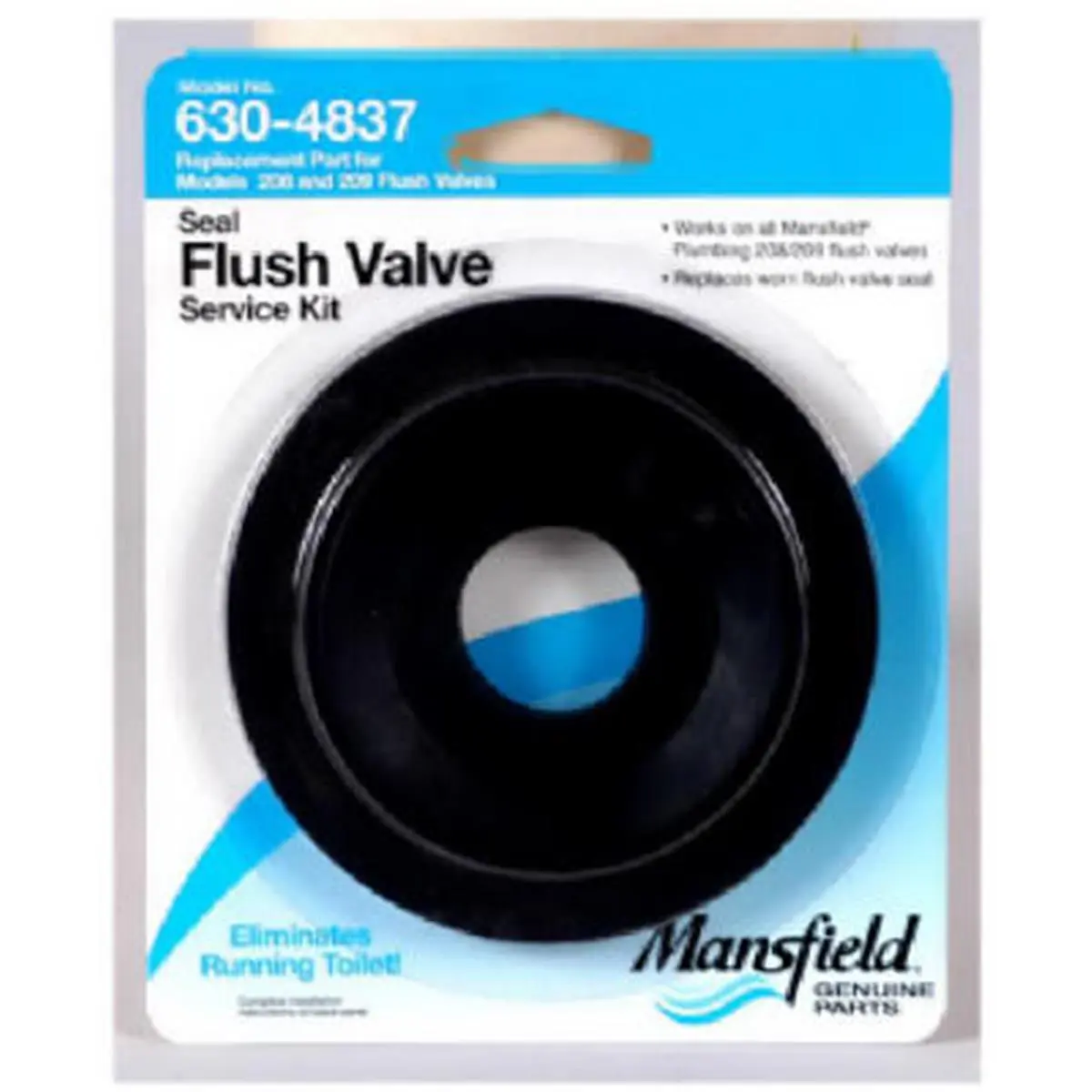 212 MAIN Mansfield 4837 Flush Valve Service Kit, Plumbing Replacement Accessory with Seal, Diaphragm, Compatible with 208/209 Toilets