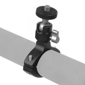 Feichao 360 Ball Head Bicycle Handlebar Clamp Mount Bracket, Full Metal, for Gopro 13, Xiaoyi, Insta360 X R, Motorcycle Bike Camera Stand