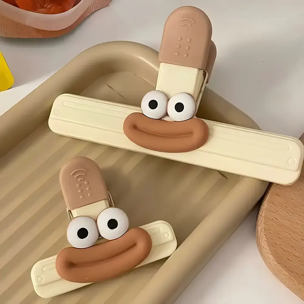 FINETOO Size Grocery Bag Clip Plastic Metal Material Clip Kitchen Storage Accessory Snacks Various Grocery Bag Sealing Clip Utensils