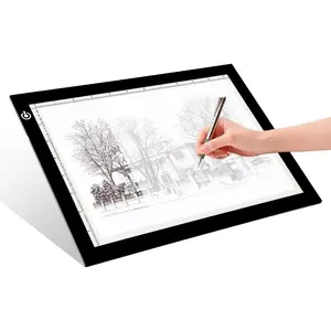 A4 LED Copy Board Light Tracing Box, Adjustable USB Power Artcraft LED Trace Light Pad for Tattoo Transferring, Drawing, Sketching, Animation, Stenciling, Diamond Art Painting Accessories