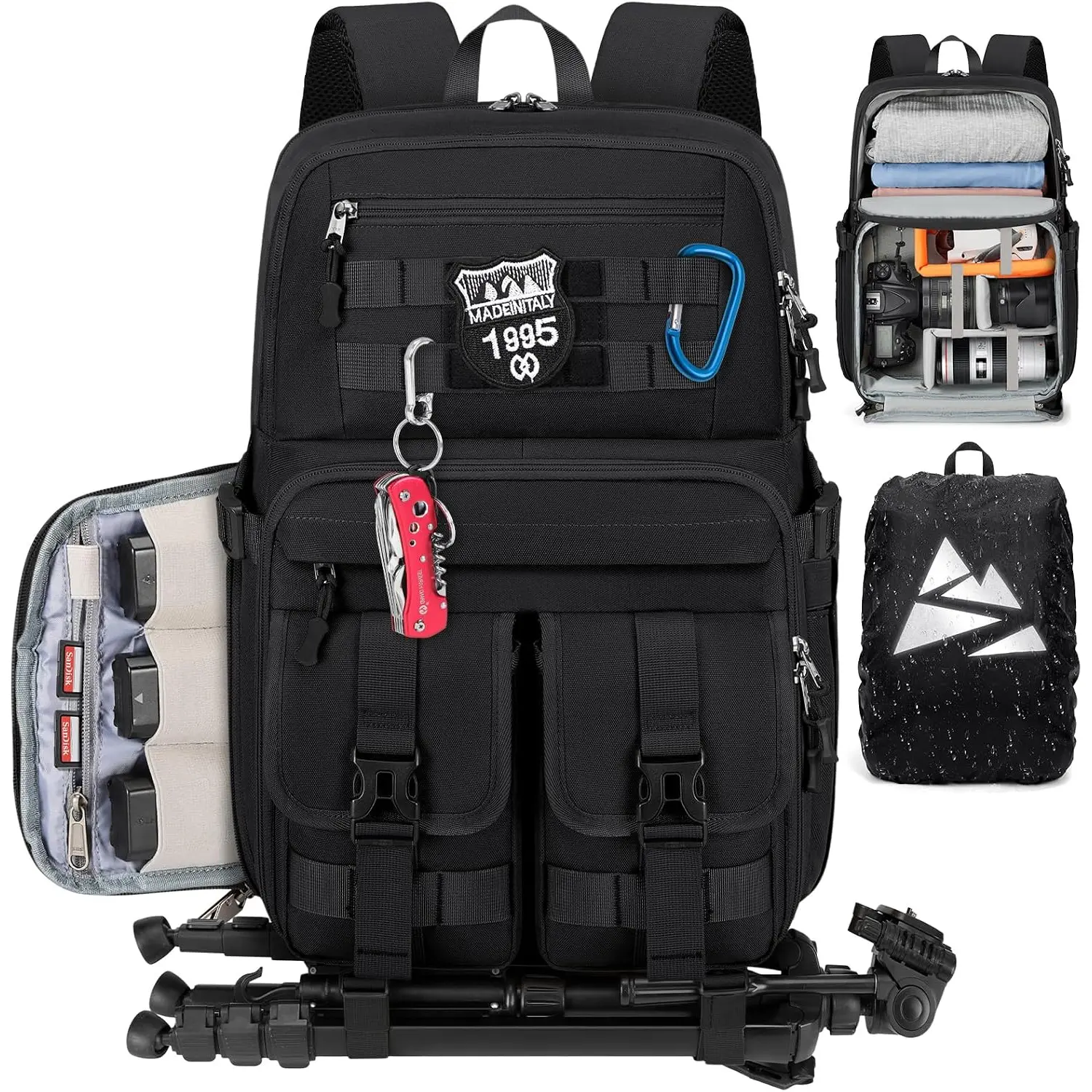Camera Backpack, DSLR/SLR/Mirrorless Camera Bag for Photographers