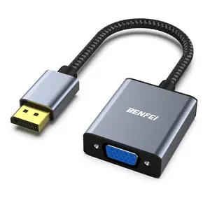 BENFEI DisplayPort to VGA, DisplayPort to VGA Adapter Male to Female Gold-Plated Cord Accessories Cable