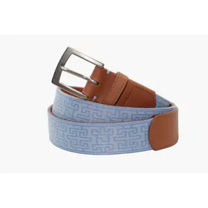 Telluride Woven Belt - Sky Blue/Arctic Blue