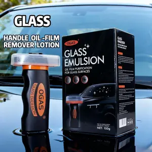 Automotive Handheld Oil Flmr Cream,with Free cleaning cloth,Fast Cleaning, Compact And Easy To Cary-100g Degreaser Cleaner,Glass Decontamination Without Traces,Window Oil Film Cleaning
