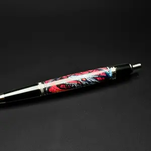 Dragon Click Ballpoint Penint with Vibrant Dragon Design and Sleek Black Finish