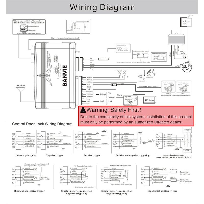 🔥 Car Alarm System with Keyless Entry | Microwave & Shock Sensors | Antitheft Security Alarm for Vehicles 🔒