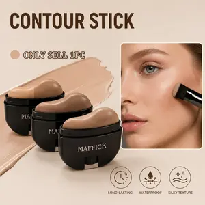 This 2-in-1 cream bronzer stick offers long-lasting, highly pigmented makeup with a smooth texture. Suitable for various skin types, its stick design is perfect for touch-ups on the go. A must-have cosmetic!