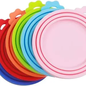 6 packs Pet Food Can Lids, Food Safe BPA-Free & Dishwasher Safe, Can Covers Most Standard Size Dog and Cat Can Tops