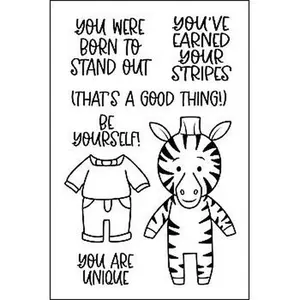 Crafts & Sewing The Stamps of Life Little Peeps Zebra Clear Stamp Set