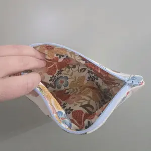 Floral Chicken Zipper Pouch