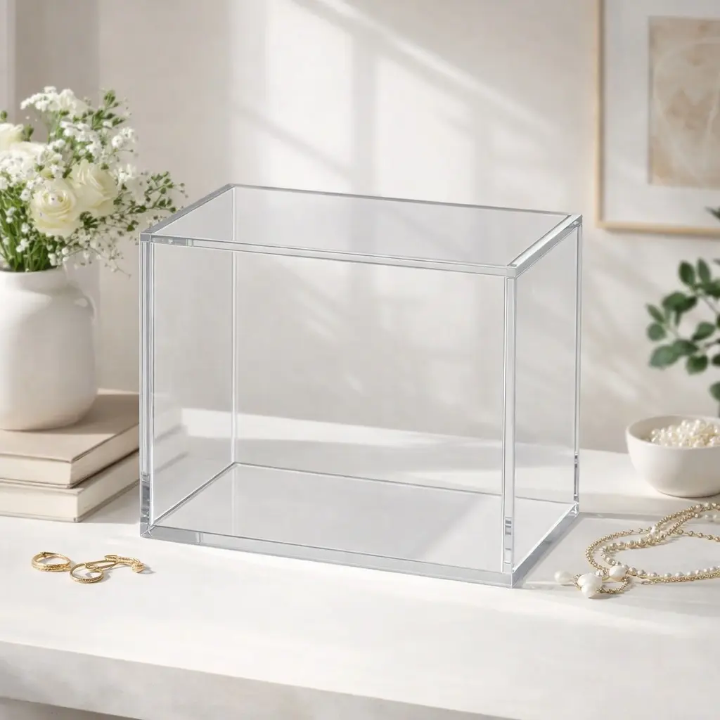 Acrylic Display Box, Transparent Storage Case, Magnetic Closure, Durable Thick Acrylic, Stackable, Home Decor, Gift for Friends, Clear Stackable