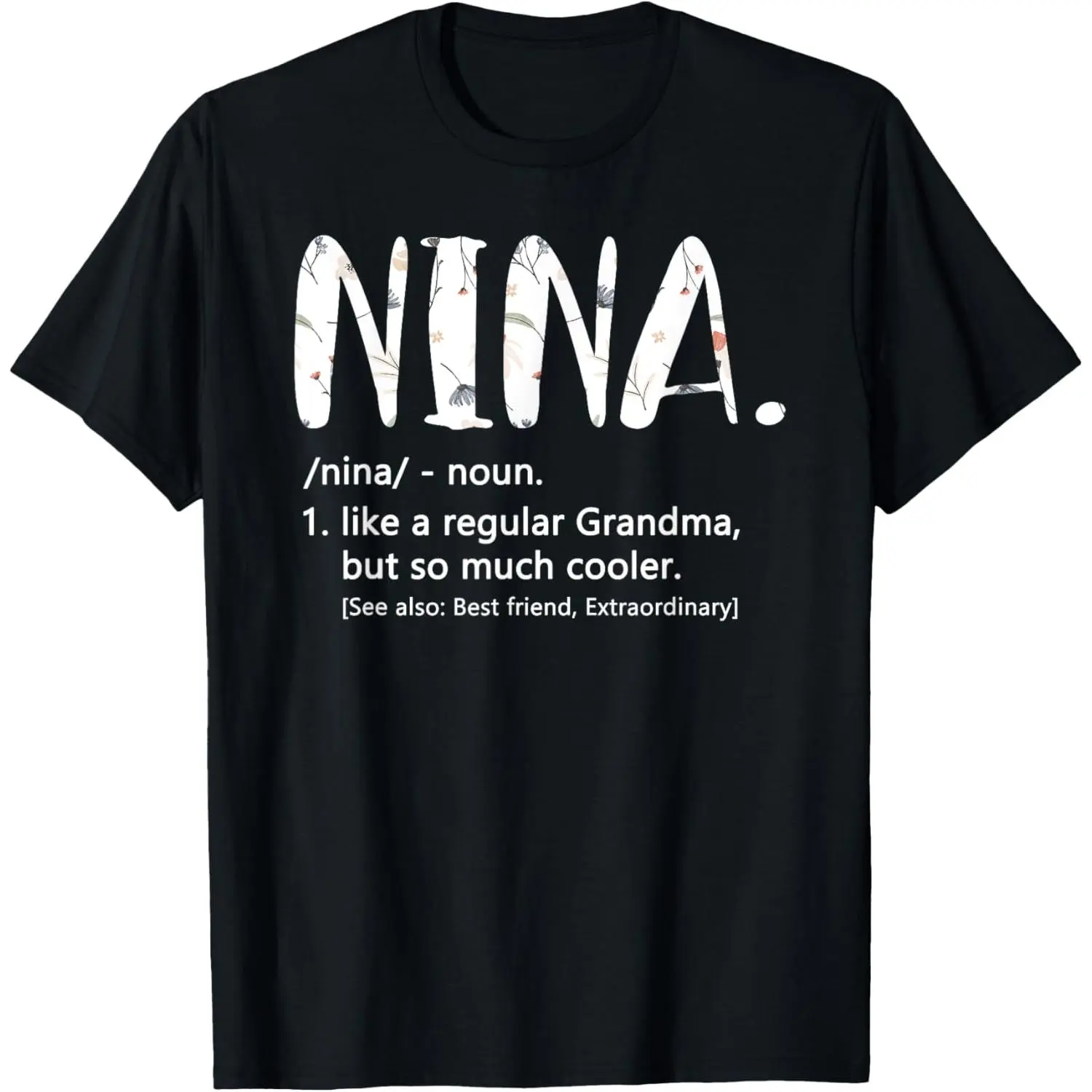 Women's Nina Print Short-Sleeve Top - Simple Everyday Shirt, Made in USA, Mothers Day Gift Idea for Grandma, Tops, Shortsleeve, Comfortable