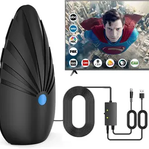 Smart HD Digital TV Antenna for Indoor Use, Enjoy More Free Channels, Easy Installation, 360° Long Distance Reception, 4K 1080 TV Antenna