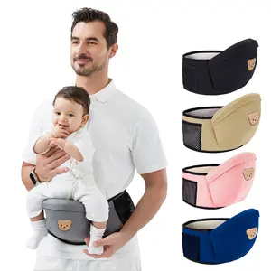 Baby Outdoor Waist Stool, Multifunctional Four Seasons Single Seat, Suitable for 0-1 Year Old Babies, Hands-Free Travel Helper, Lightweight Carrier