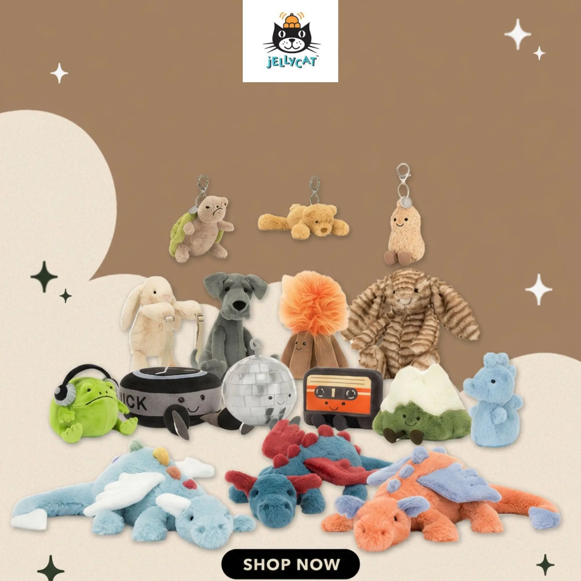 Authentic Jellycat adorable keychains | Gift and collectible keychains