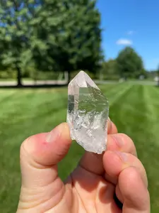 Raw Quartz Point Crystal (0.5" - 2") Genuine Brazilian Clear Quartz Stone Point
