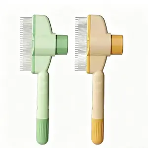 3-in-1 Pet Grooming Kit for Dogs & Cats, Detangling Comb, Flea Comb & Nail Clippers, Ideal for Long Haired Pets to Remove Loose Fur & Mats