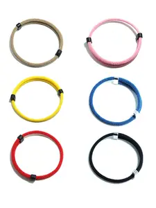 Trendy Adjustable Nylon Bracelet for Men & Women, Casual Style Couple Accessory, All-Season Wearable Fashion Jewelry
