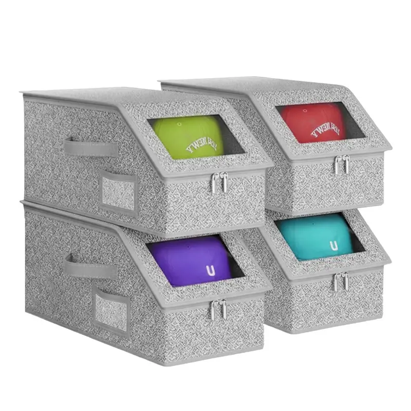 Classic Eco-Friendly Fabric Large-Capacity Rectangle Storage Box - Flip Top, Lid, Zipper, Holds Up To 24 Hats, Organizer Storage Supplies, Dustproof Stackable Wardrobe Organizer for Baseball & Snapback Hat Collectors, Fits Books & Clothes