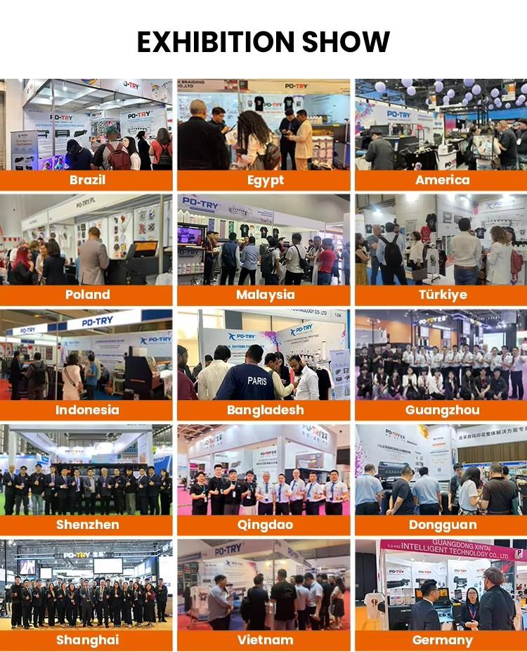PO-TRY High Speed Sublimation Printer 8 Heads Industrial Heat Transfer Machine for Sportswear Polyester Fabric 4000m/Day
