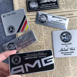 3D Aluminium Emblem Sticker Logo Car Fender Badge Trunk Decal Stickers Auto Decoration Accessories For Mercedes Benz AMG W223 W213 W206 W464 W247 W167 W166 W222 W205 W204 W177 W246 W212 W221 W463 W214 W169 W140 W176 W124 W126 W168 W210 W211 W212 W203 W205