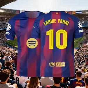 2526 Yamal #10 Home Short-Sleeve Soccer Jersey Champions League