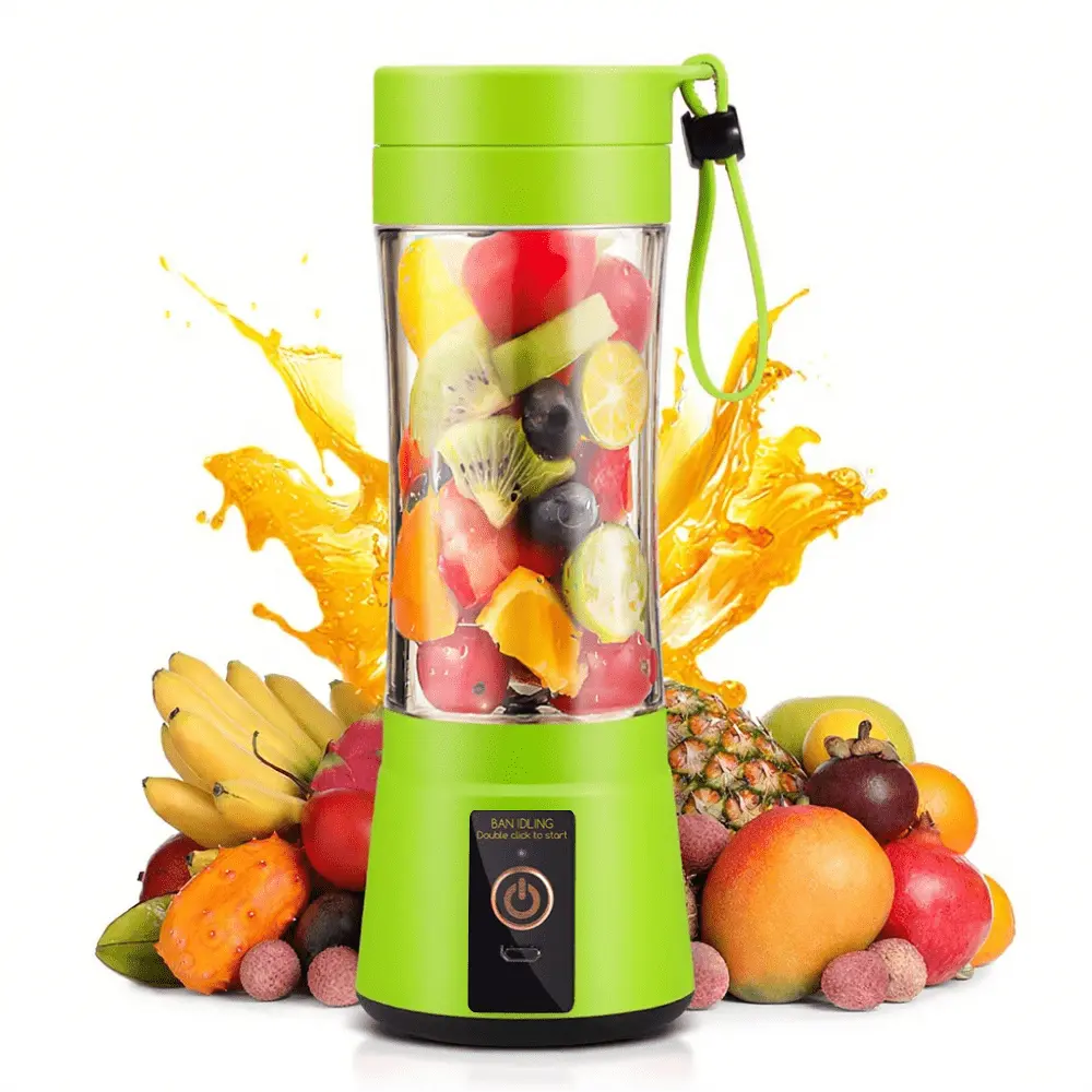 380ml Lightweight Portable Blender - USB Rechargeable with USB Port, Space-Saving Compact Single Smoothie Maker for Travel Users, Home & Festive Party Gift Supply for Making Smoothies to Stay Energized