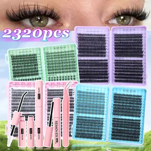 Russian Style False Lashes, 3D D Curl, Dense and Voluminous, Handmade Lightweight, Perfect for Dramatic Makeup Look