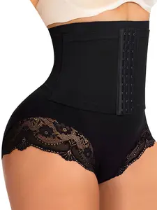 Women's Shapewear Panties, High Elasticity Fabric, Breathable & Comfortable, Seamless Design, Adjustable Waistband, Lace Detailing, Casual