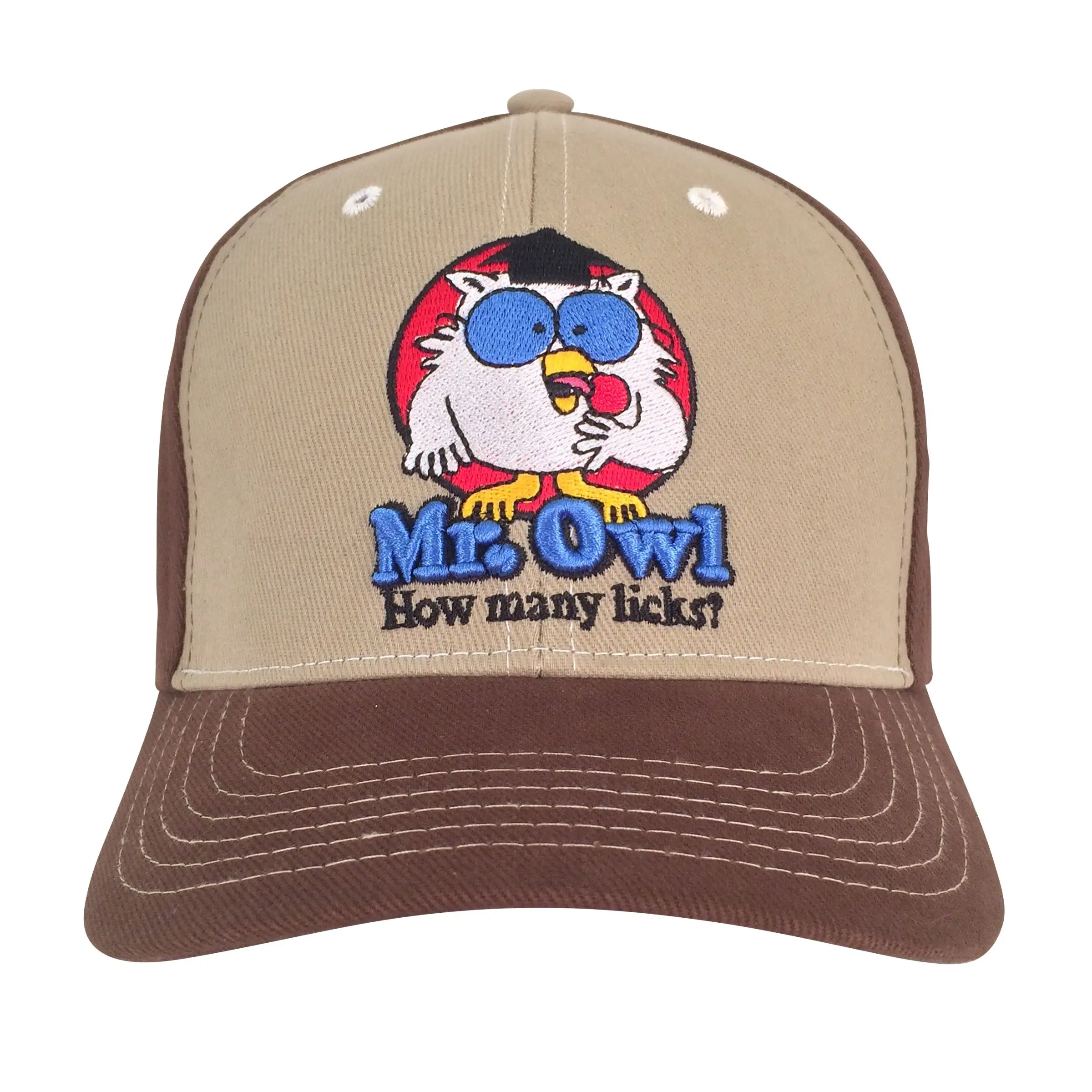 Mr Owl How Many Licks Hat - Tan and Brown