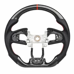 Honda Civic Ready-To-Ship Custom Carbon Fiber Steering Wheel (2016-2021)