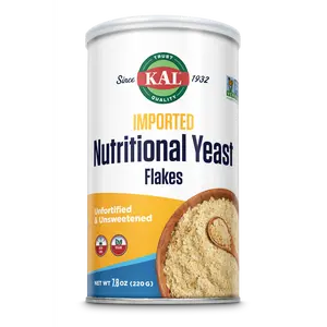 KAL Imported Nutritional Yeast Fine Flakes 1 oz - 100% Natural, 0% Unsweetened for Baking and Vitamins