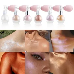 Julystar High Gloss Powder Spray for Women, Face & Body Makeup Bronzer, Long-Lasting Shine, Easy Application, Perfect for Parties & Events