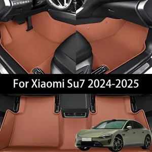 Custom Fit PU Leather Car Floor Mat For Xiaomi Su7 2024-2025 Slip-resistant and wear-resistant Pet friendly, easy to clean Luxury Auto Interior Accessories