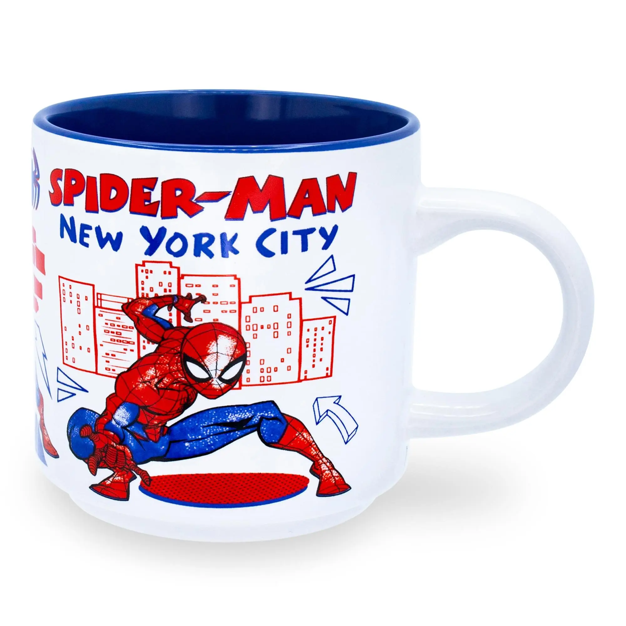 Marvel Spider-Man New York City Ceramic Mug | Holds 13 Ounces Marvel Spider-Man New York City Ceramic Mug | Holds 13 Ounces
