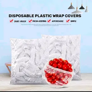 600pcs Food Grade Plastic Wrap Covers for Freshness, Colorful Disposable Food Covers, Fruit and Vegetable Saran Wrap for Kitchen, Picnic, BBQ - Safe for Food Contact